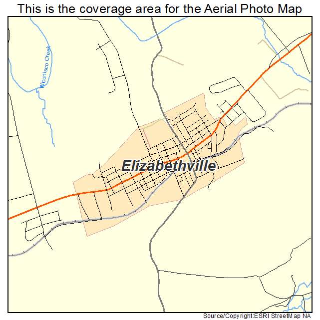 Elizabethville, PA location map 