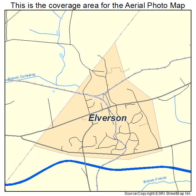 Elverson, PA location map 