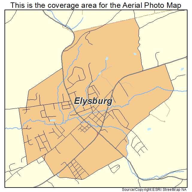 Elysburg, PA location map 