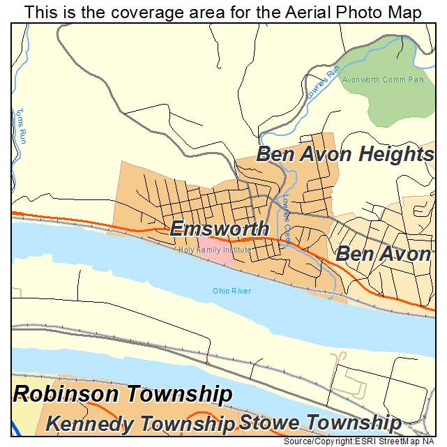 Emsworth, PA location map 