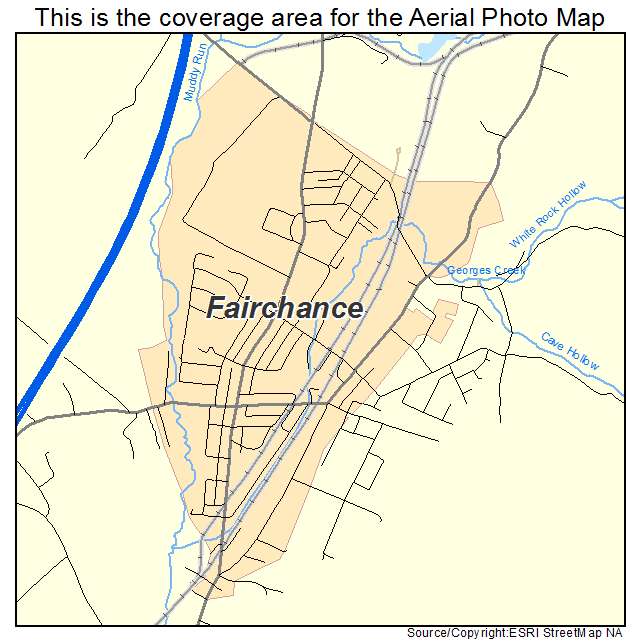 Fairchance, PA location map 