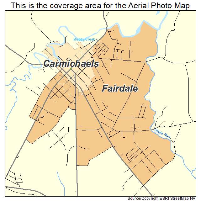 Fairdale, PA location map 