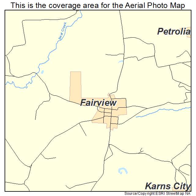 Fairview, PA location map 