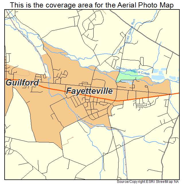 Fayetteville, PA location map 