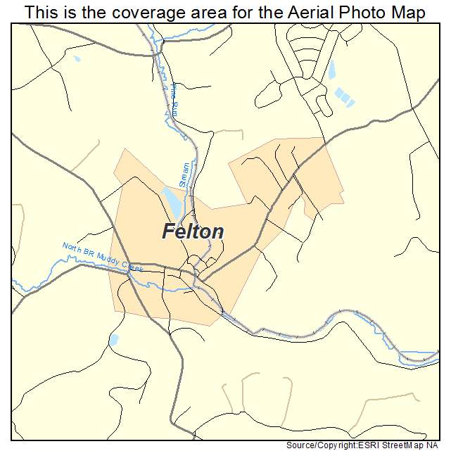 Felton, PA location map 