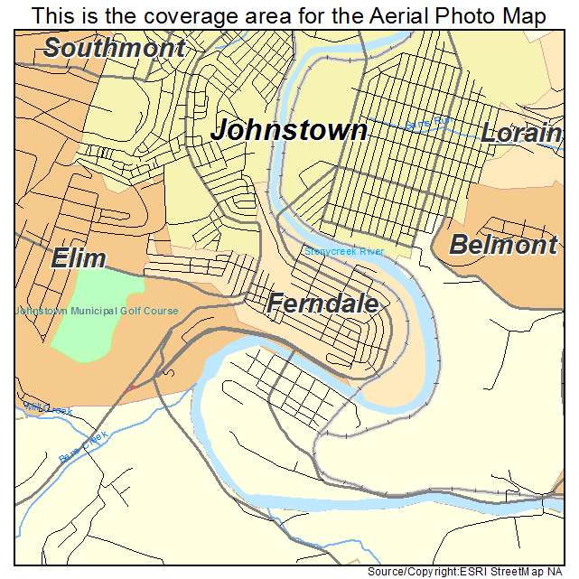 Ferndale, PA location map 