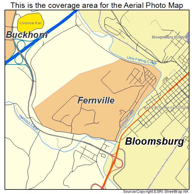 Fernville, PA location map 