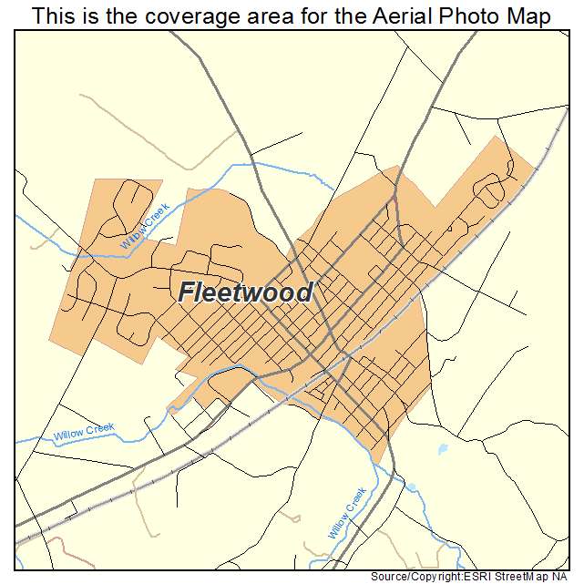 Fleetwood, PA location map 