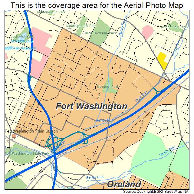 Fort Washington, PA location map 