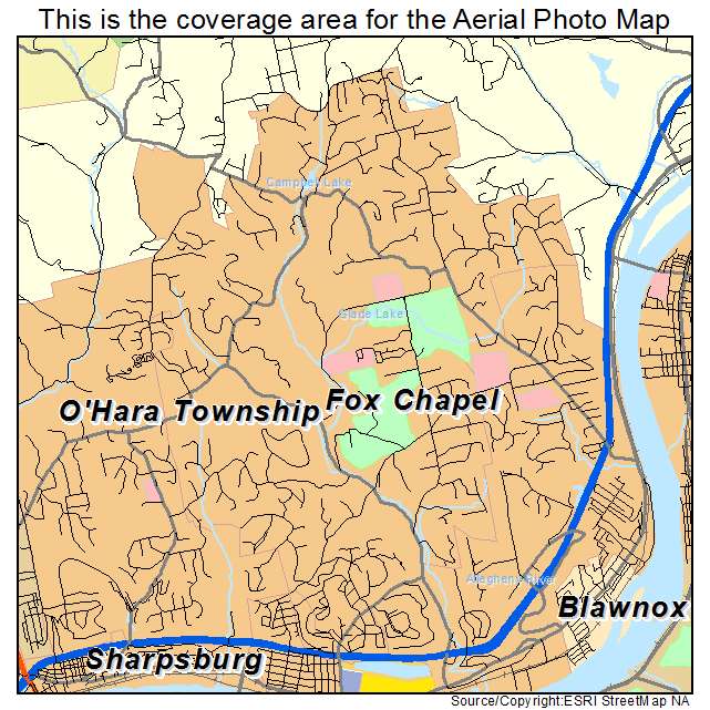 Fox Chapel, PA location map 