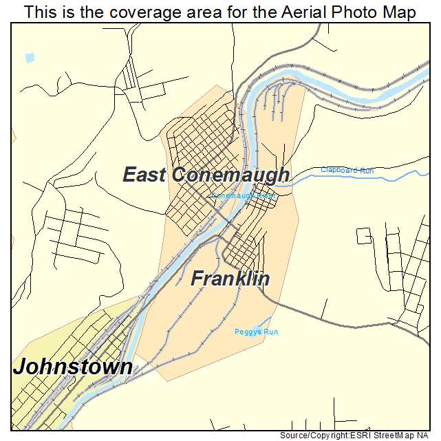 Franklin, PA location map 