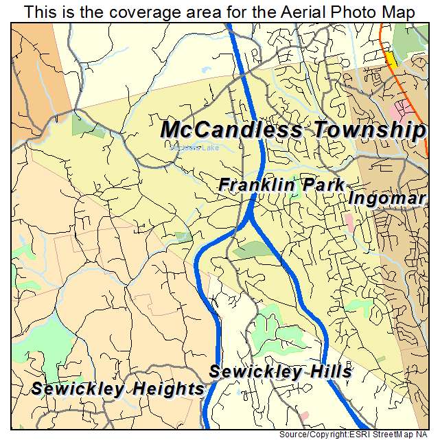 Franklin Park, PA location map 