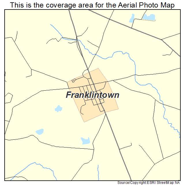 Franklintown, PA location map 
