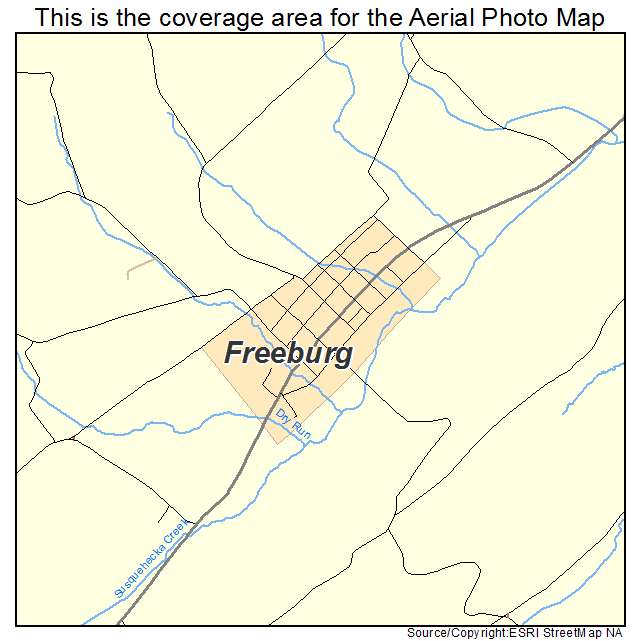 Freeburg, PA location map 