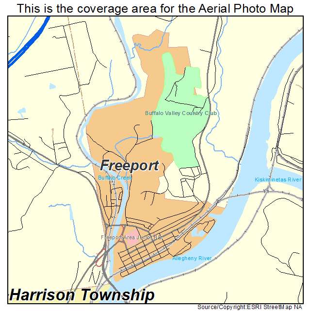 Freeport, PA location map 