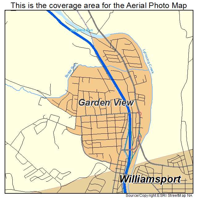 Garden View, PA location map 