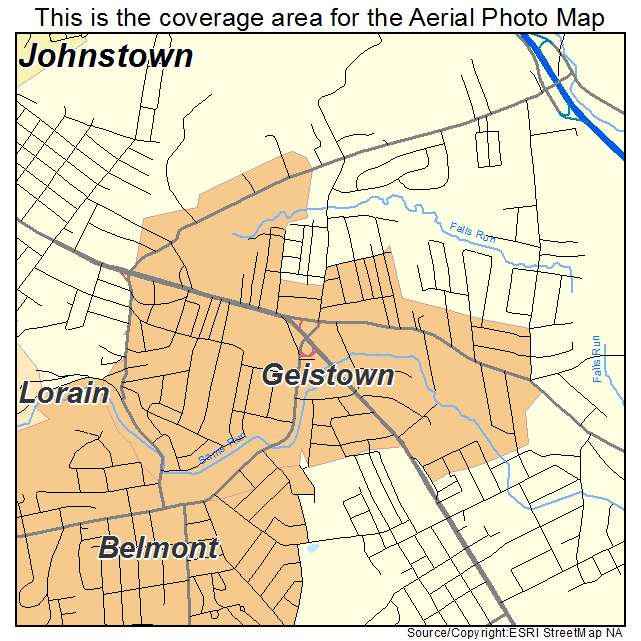 Geistown, PA location map 
