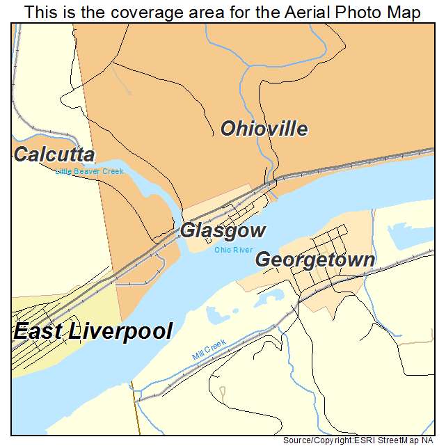 Glasgow, PA location map 