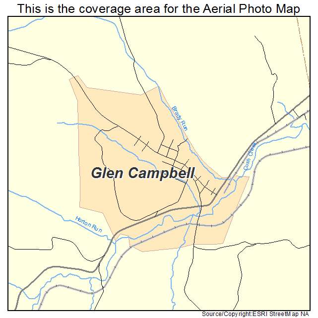 Glen Campbell, PA location map 