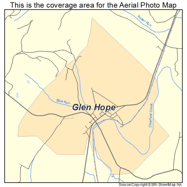 Glen Hope, PA location map 