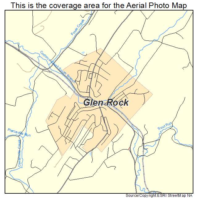 Glen Rock, PA location map 