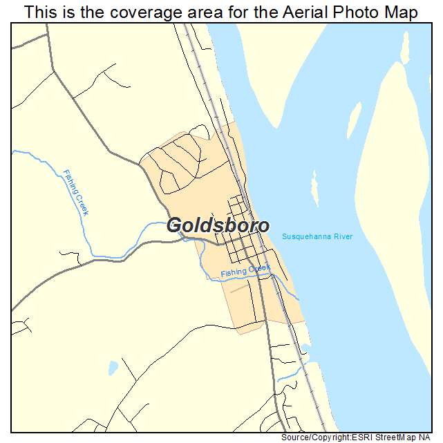 Goldsboro, PA location map 
