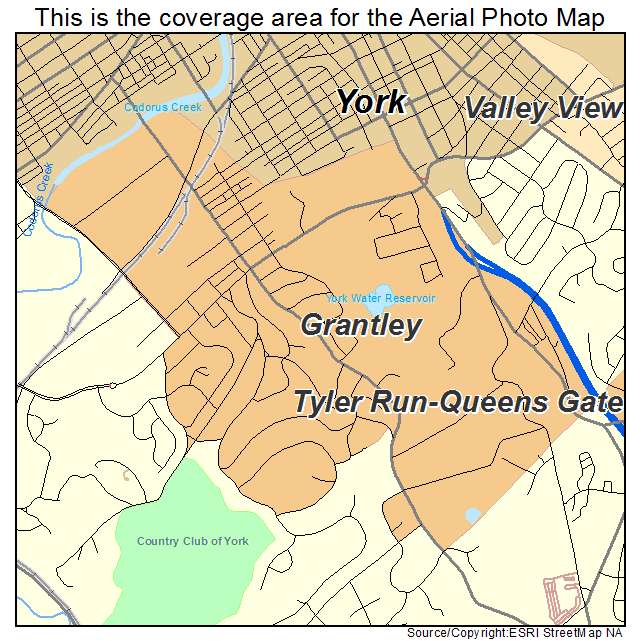 Grantley, PA location map 
