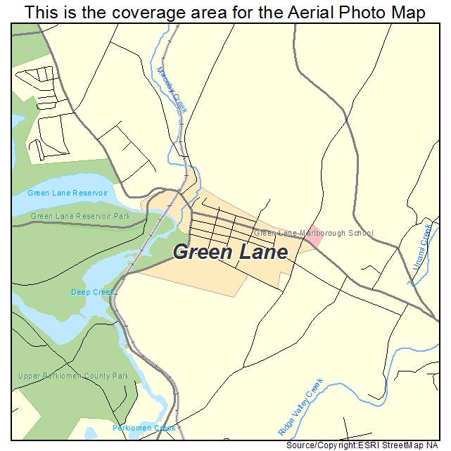 Green Lane, PA location map 