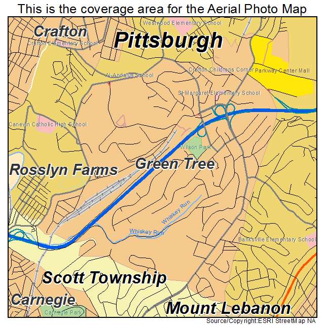 Green Tree, PA location map 