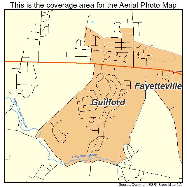 Guilford, PA location map 