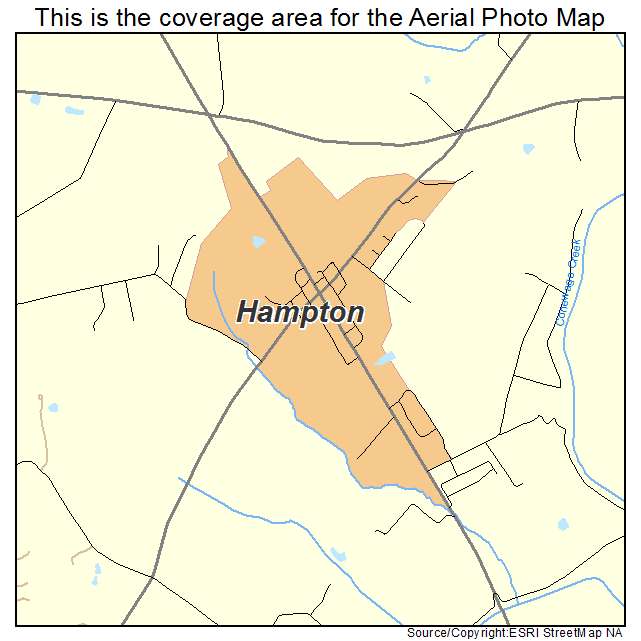 Hampton, PA location map 