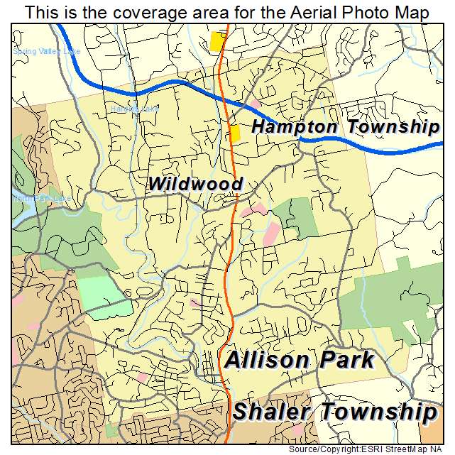 Hampton Township, PA location map 