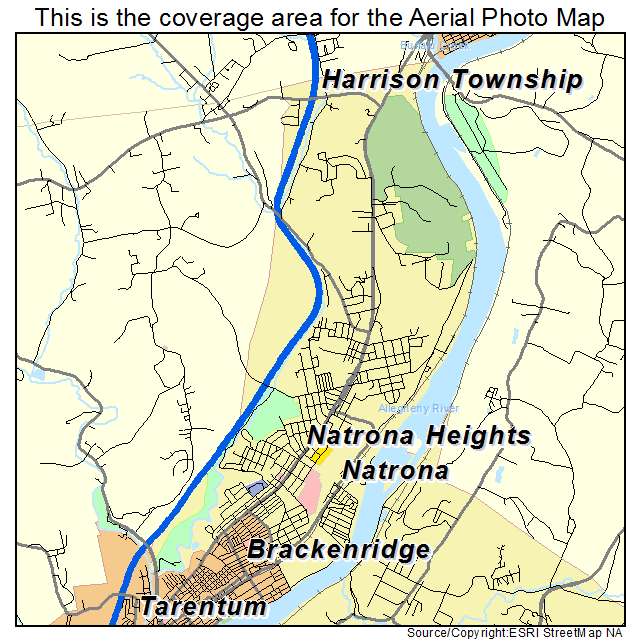 Harrison Township, PA location map 