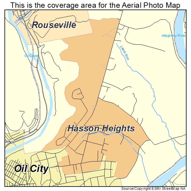 Hasson Heights, PA location map 