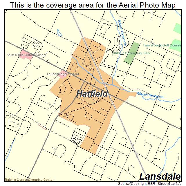 Hatfield, PA location map 