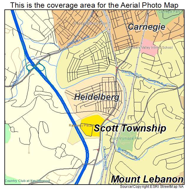 Heidelberg, PA location map 