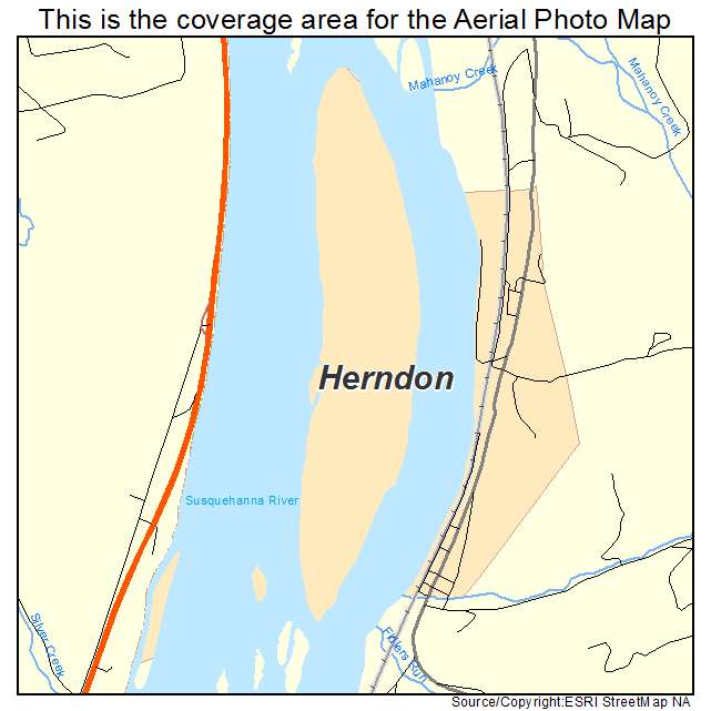 Herndon, PA location map 