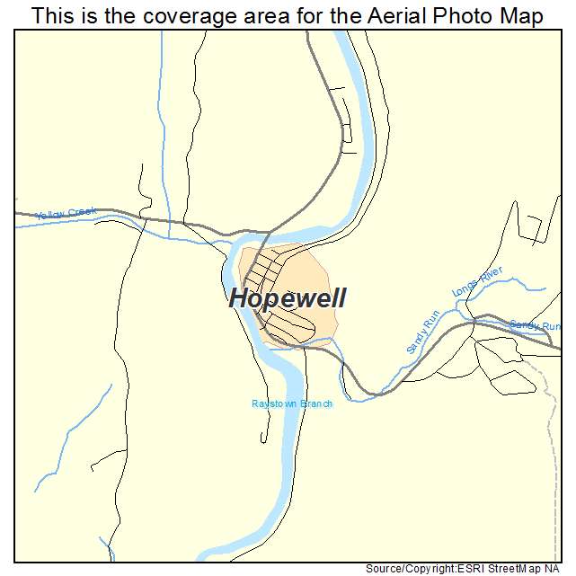 Hopewell, PA location map 