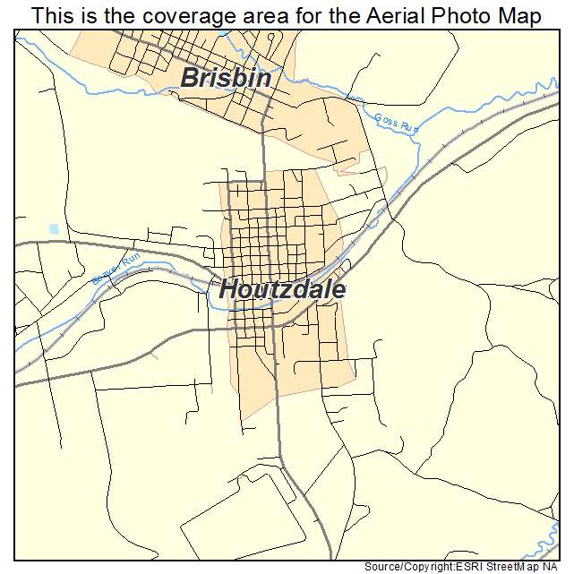 Houtzdale, PA location map 