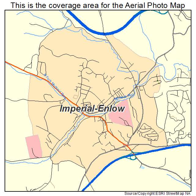 Imperial Enlow, PA location map 