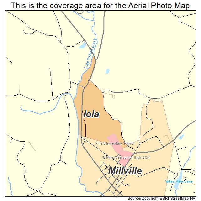 Iola, PA location map 