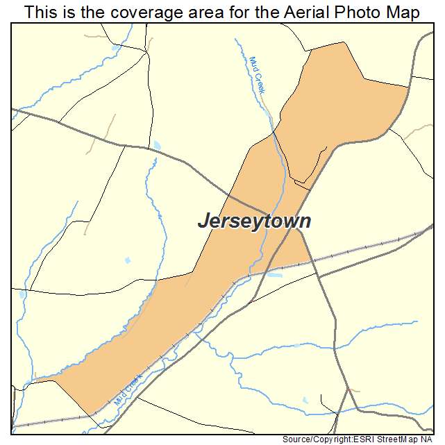 Jerseytown, PA location map 