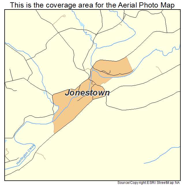 Jonestown, PA location map 