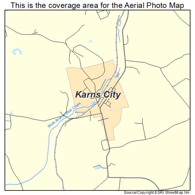 Karns City, PA location map 