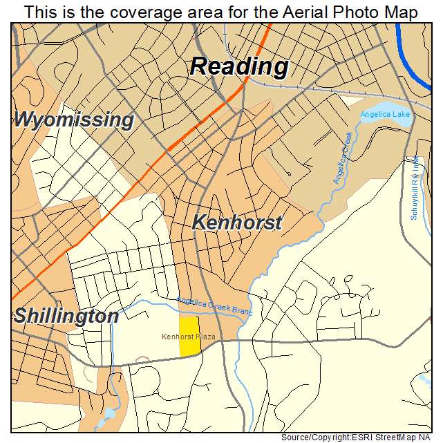 Kenhorst, PA location map 