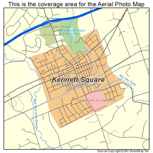 Kennett Square, PA location map 