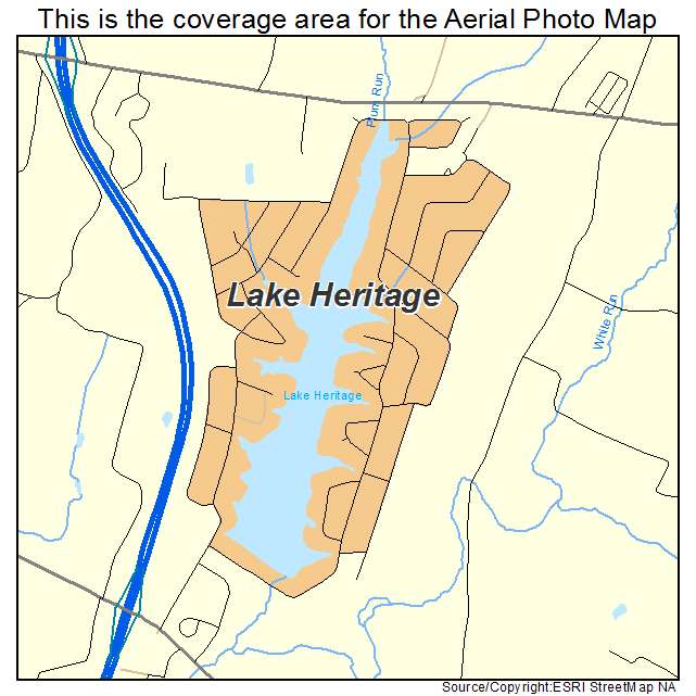 Lake Heritage, PA location map 