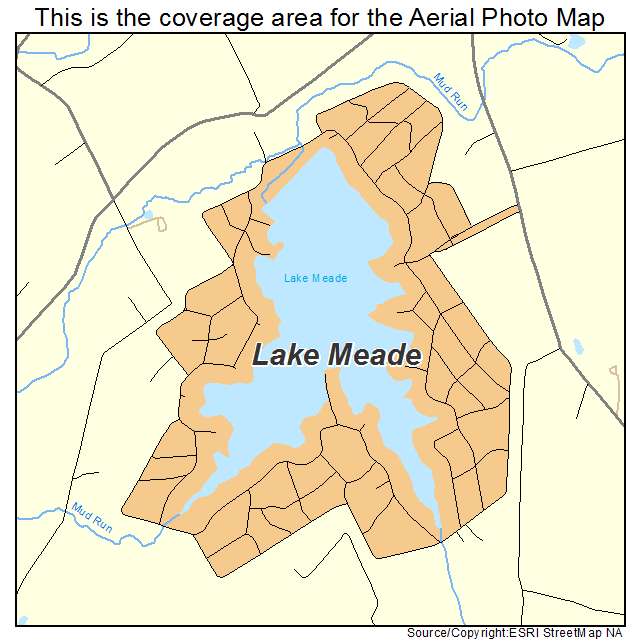 Lake Meade, PA location map 
