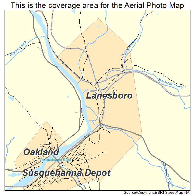 Lanesboro, PA location map 