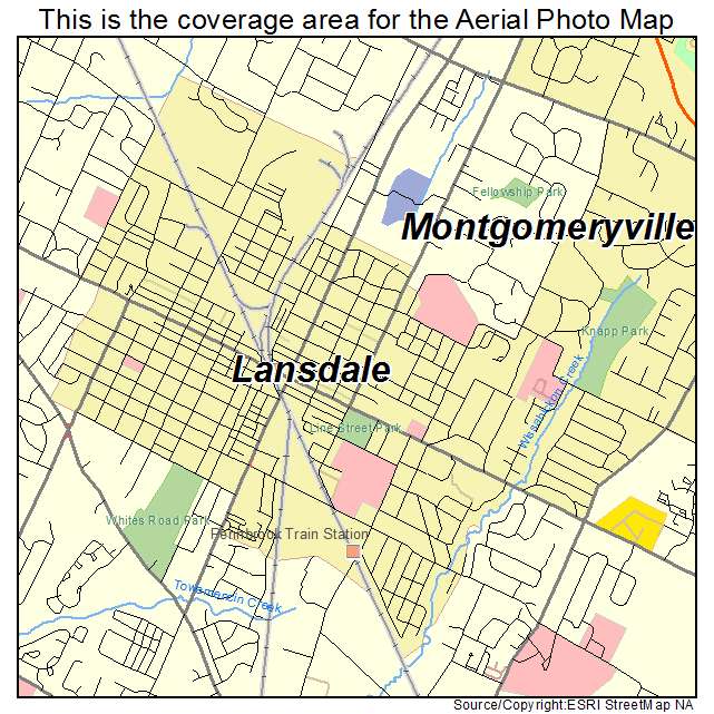 Lansdale, PA location map 